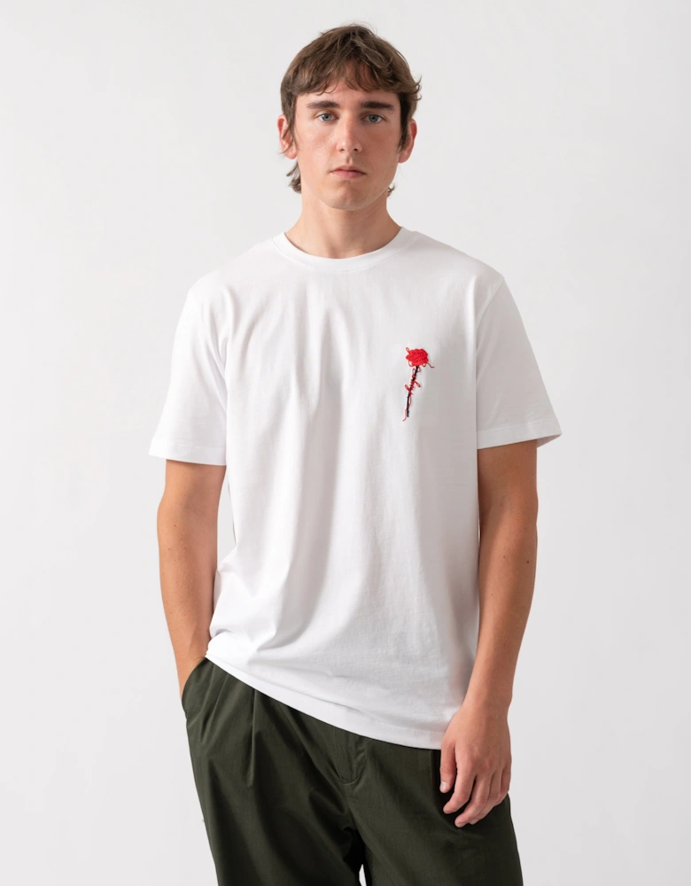 HUGO Diflow Mens T-Shirt - White 100