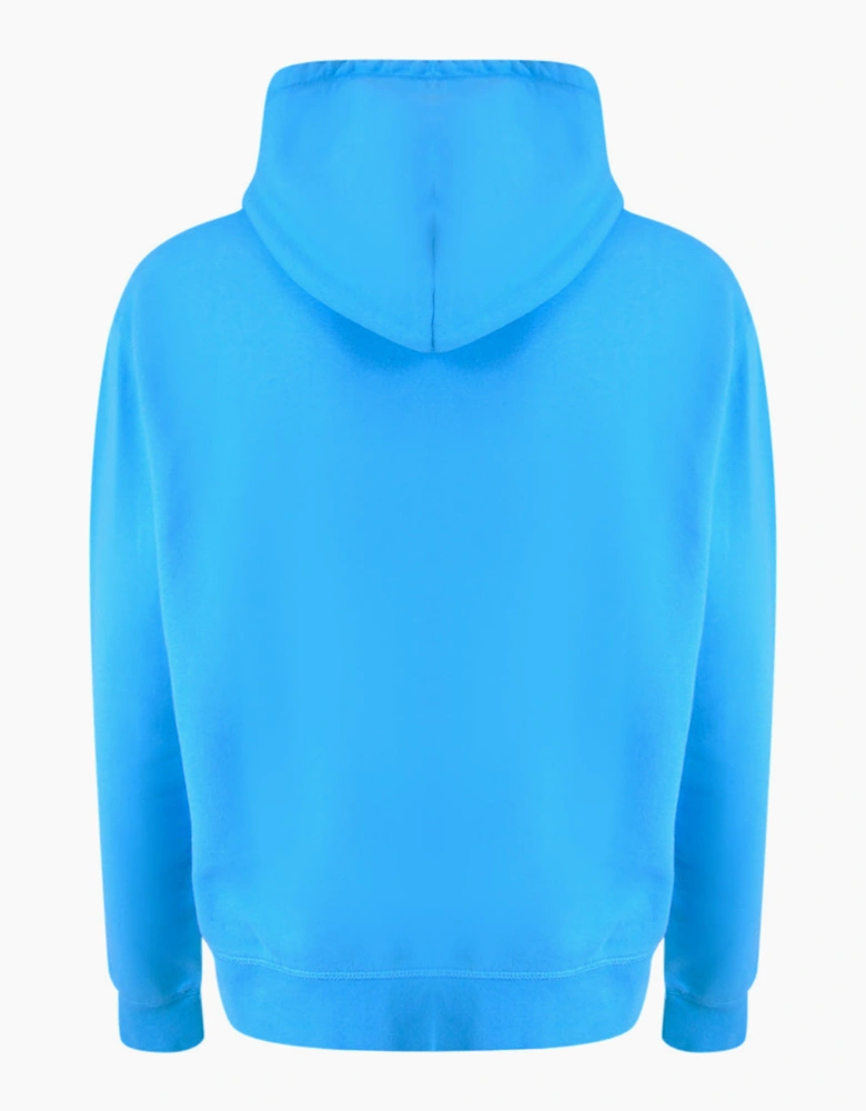 Dsquared2 Contrast Brand Logo Blue Hoodie