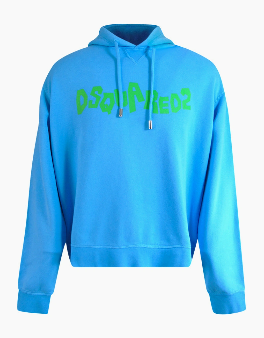 Dsquared2 Contrast Brand Logo Blue Hoodie