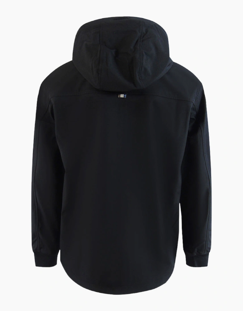 Aquascutum Active Shell Hybrid Hooded Jacket Black