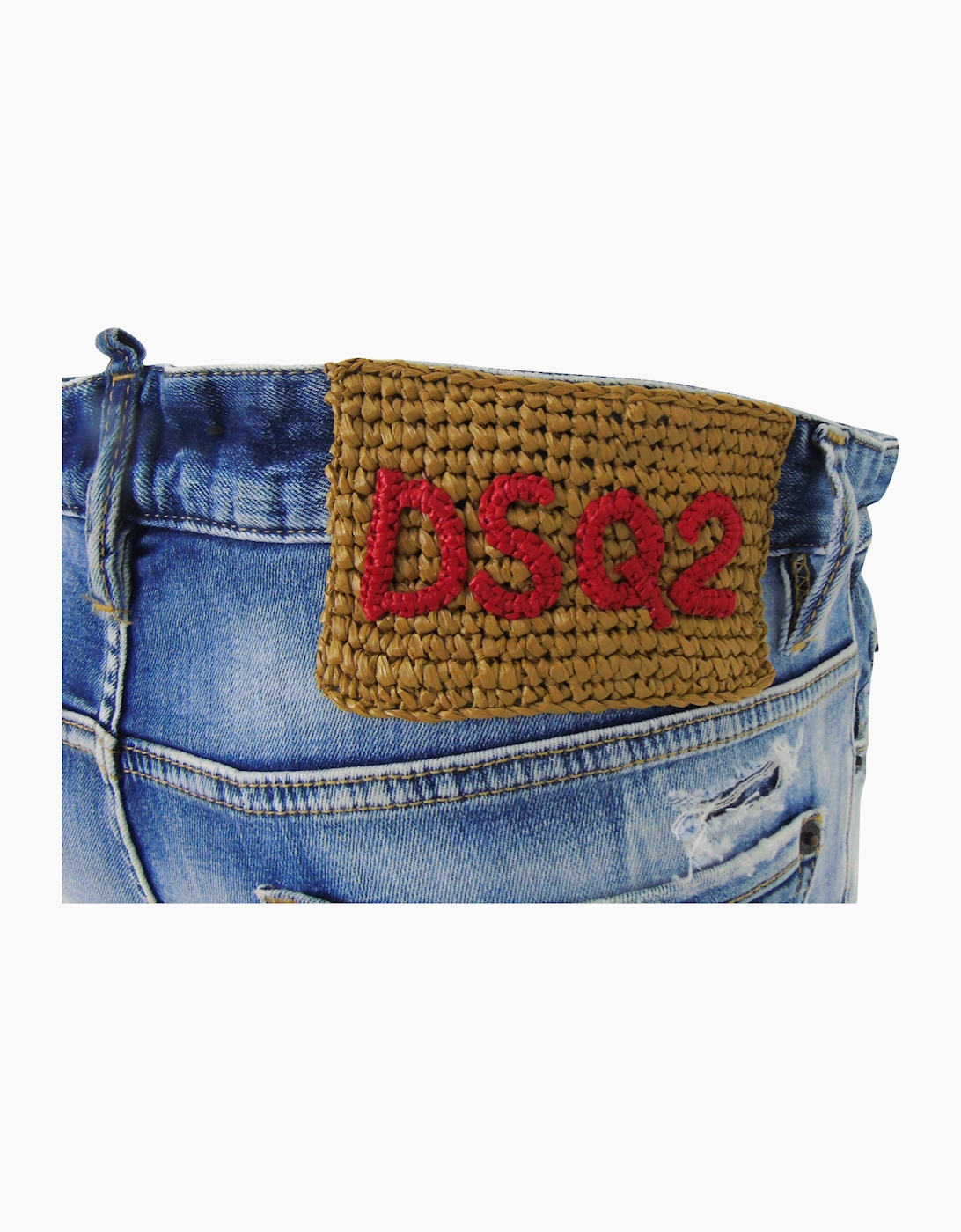 Dsquared2 Big Brother Jean Reinforced Destroyed Denim Blue Jeans