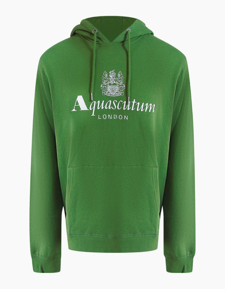 Aquascutum Active Big Logo Army Green Hoodie