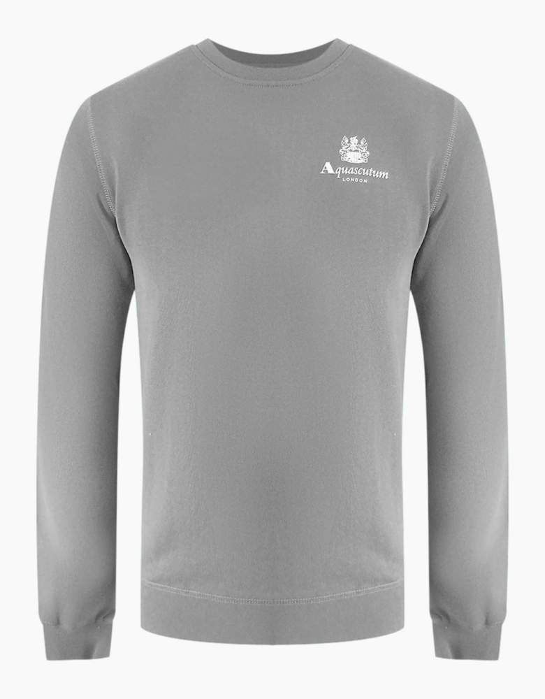 Aquascutum Active Small Logo Crew Neck Moonrock Fleece