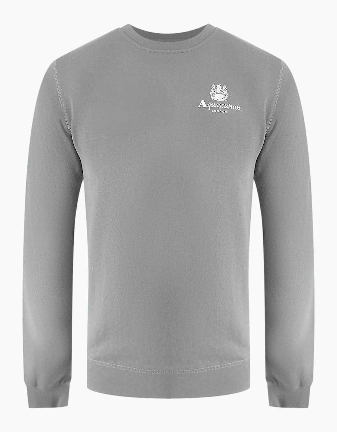 Aquascutum Active Small Logo Crew Neck Moonrock Fleece, 3 of 2