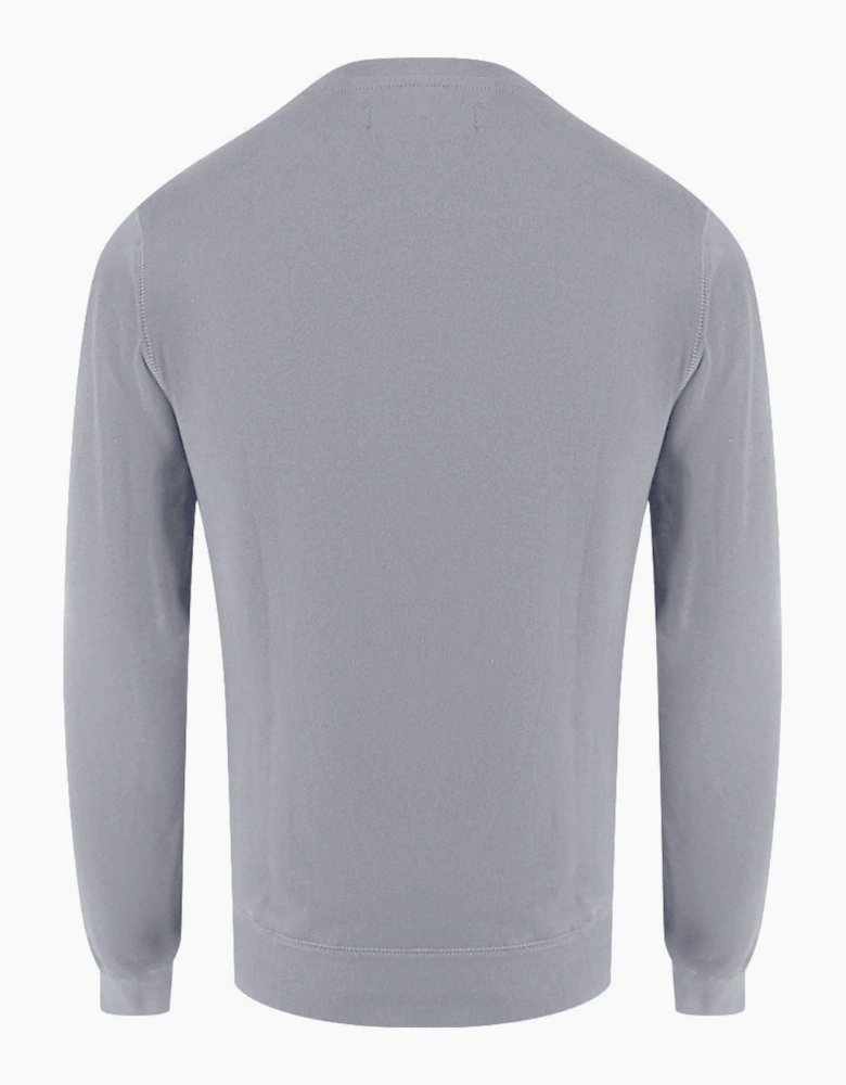 Aquascutum Active Small Logo Crew Neck Moonrock Fleece