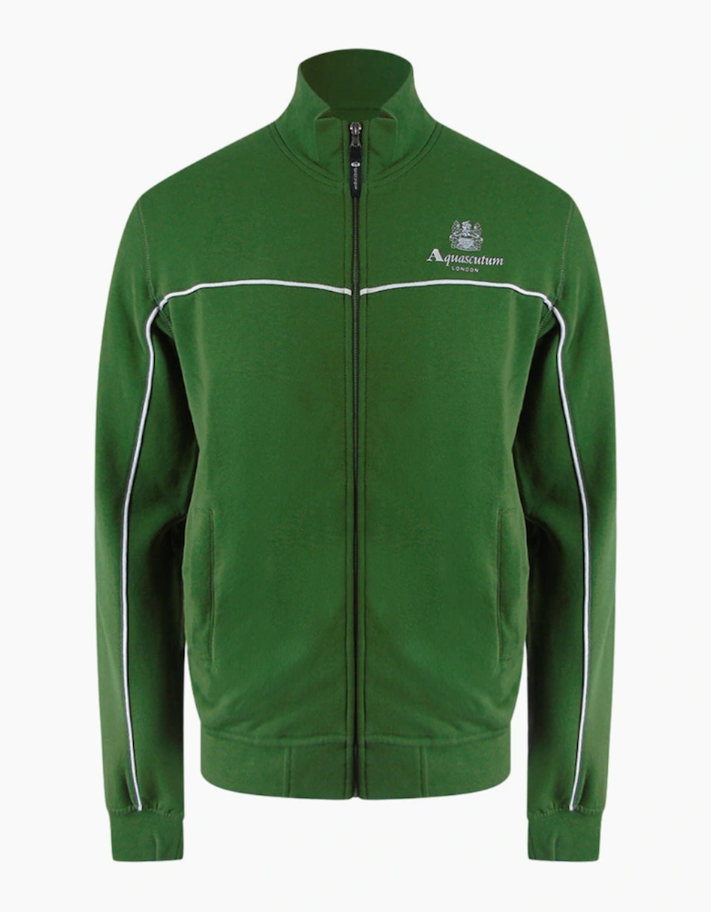 Aquascutum Active Piping Mock Neck Army Green Fleece