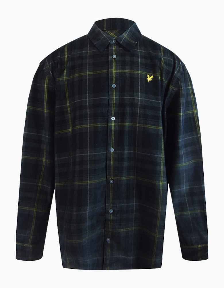 Lyle & Scott Black Tartan Corduroy Shirt