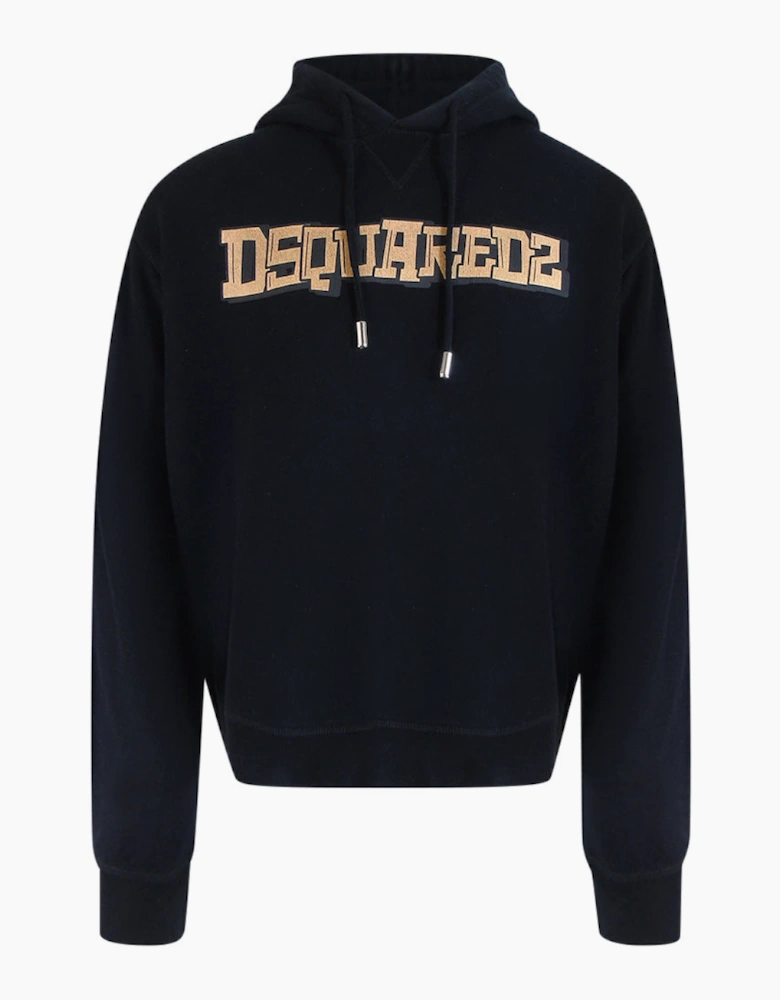 Dsquared2 Stencil Graffiti Logo Black Hoodie