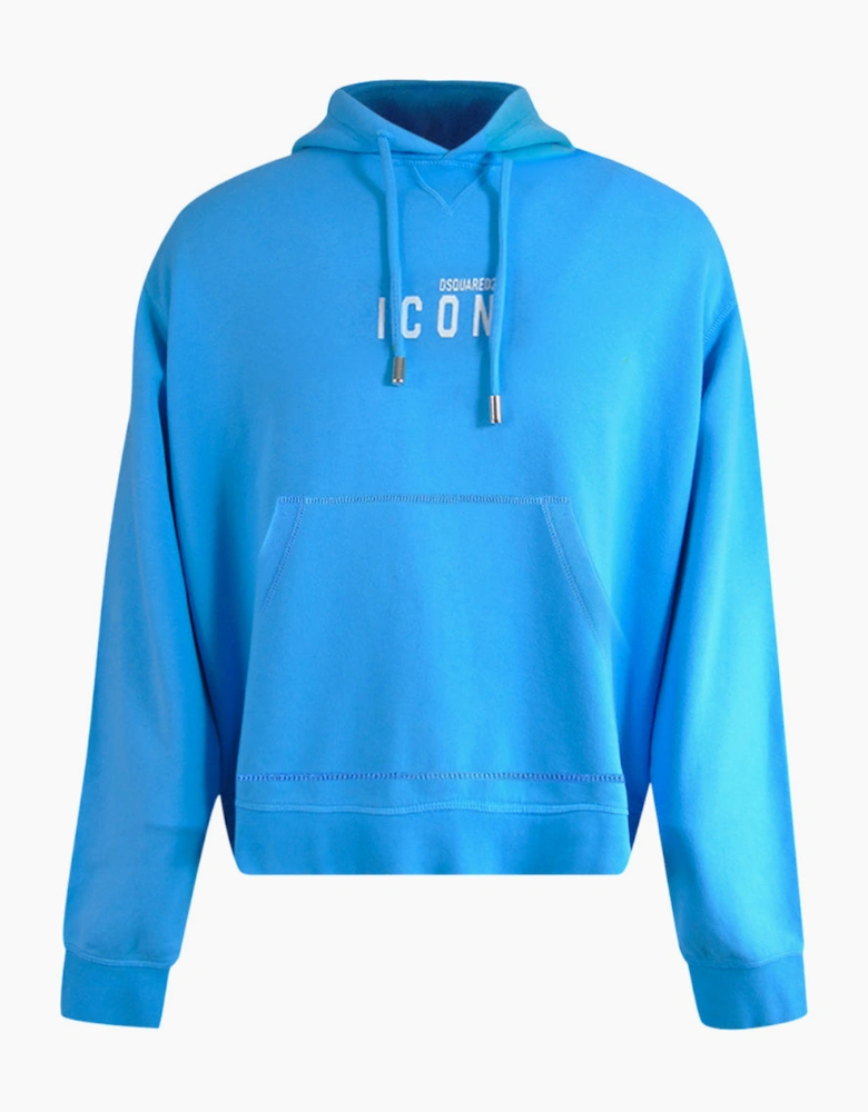Dsquared2 Icon Small Logo Light Blue Hoodie