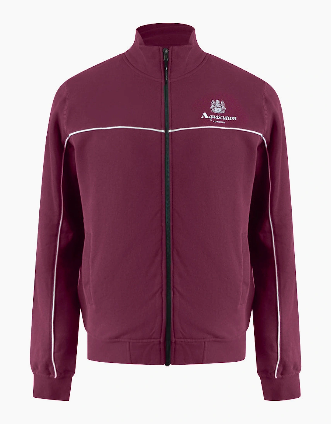 Aquascutum Active Piping Mock Neck Cordovan Fleece, 3 of 2