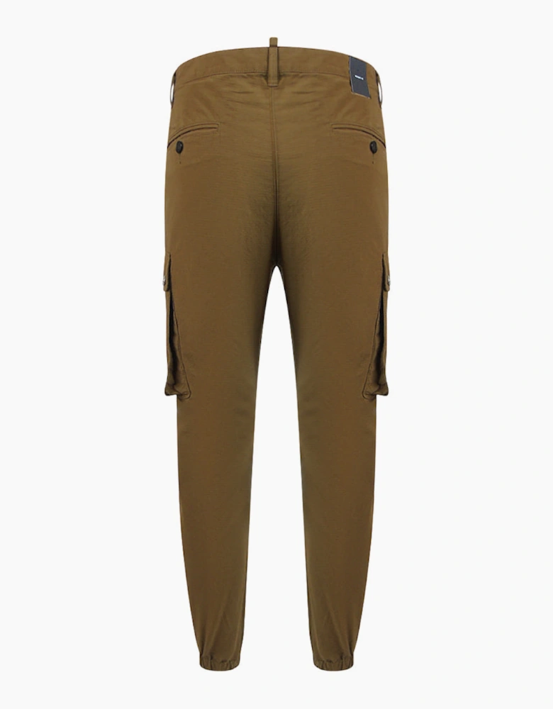 Dsquared2 Brown Cargo Style Trousers
