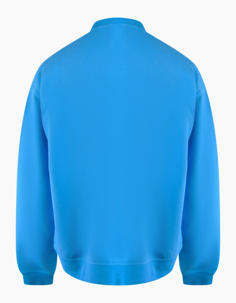 Dsquared2 Contrast Brand Logo Blue Sweatshirt