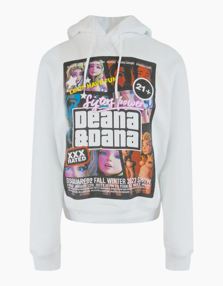 Dsquared2 Sisters Power Deana And Dana White Hoodie