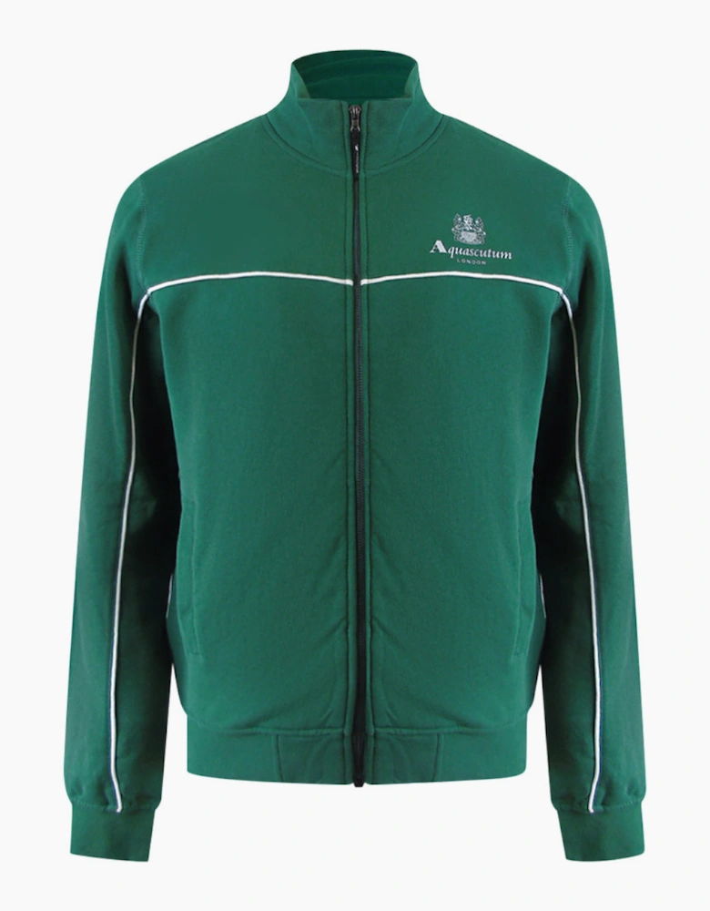 Aquascutum Active Piping Mock Neck Hunter Green Fleece