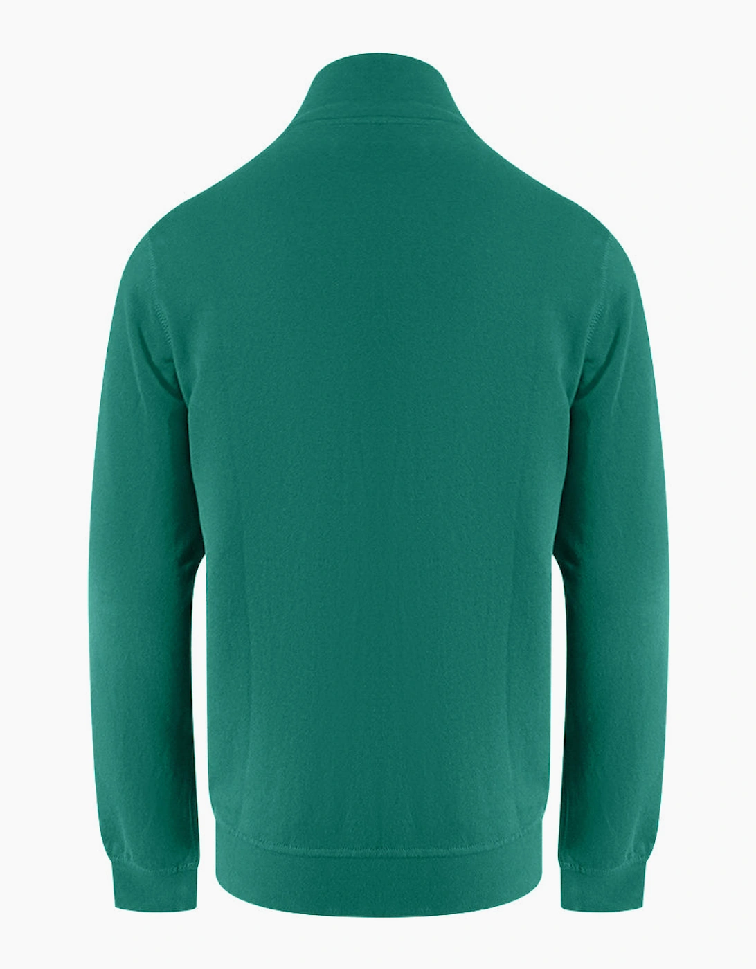 Aquascutum Active Piping Mock Neck Hunter Green Fleece