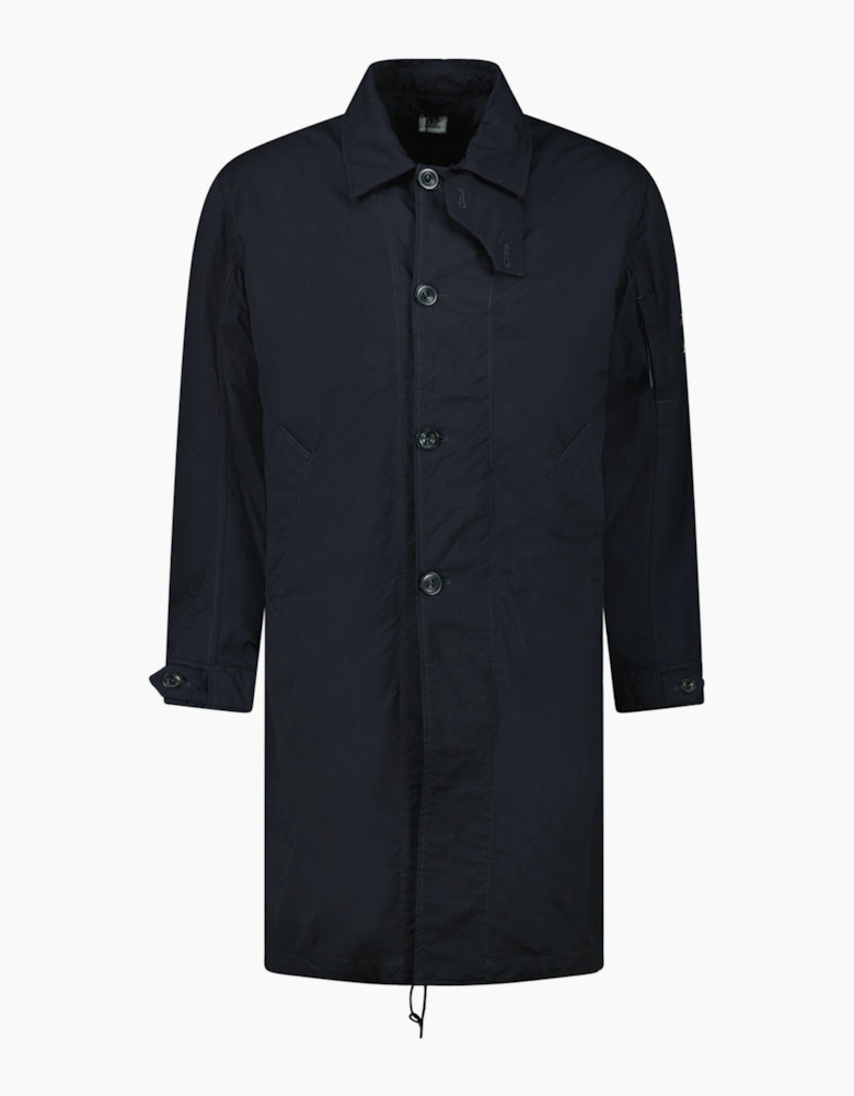 CP Company Twill Fishtail Padded Coat in Navy