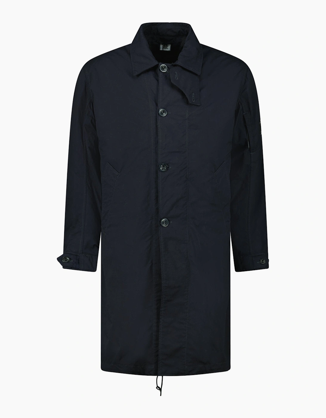 CP Company Twill Fishtail Padded Coat in Navy, 6 of 5