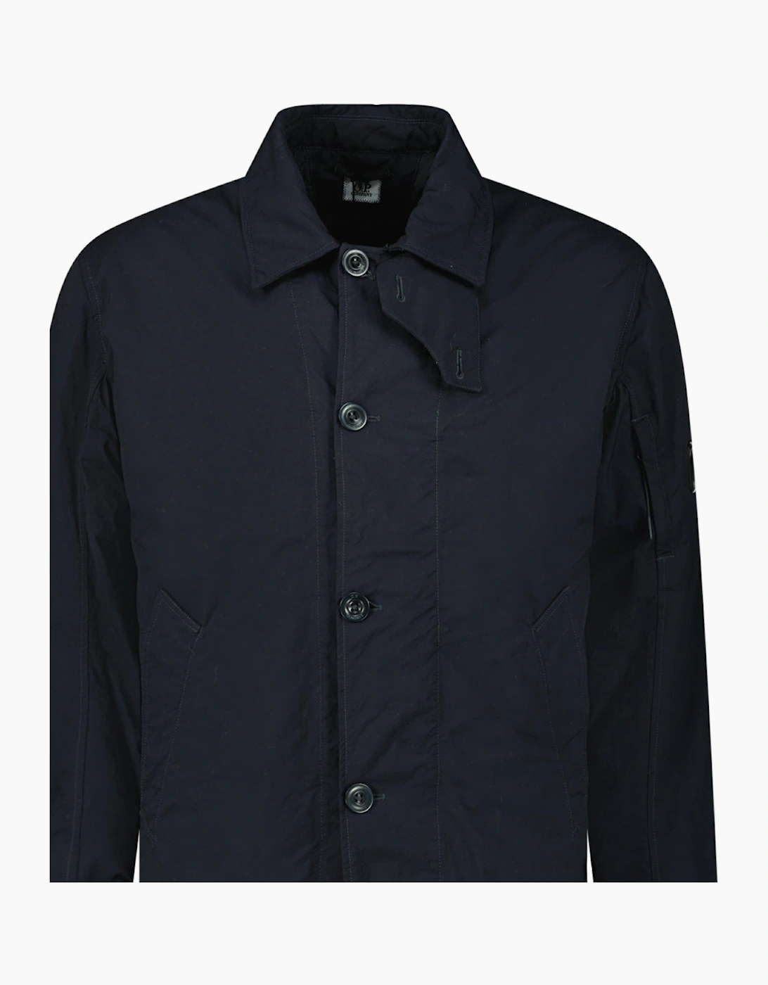 CP Company Twill Fishtail Padded Coat in Navy