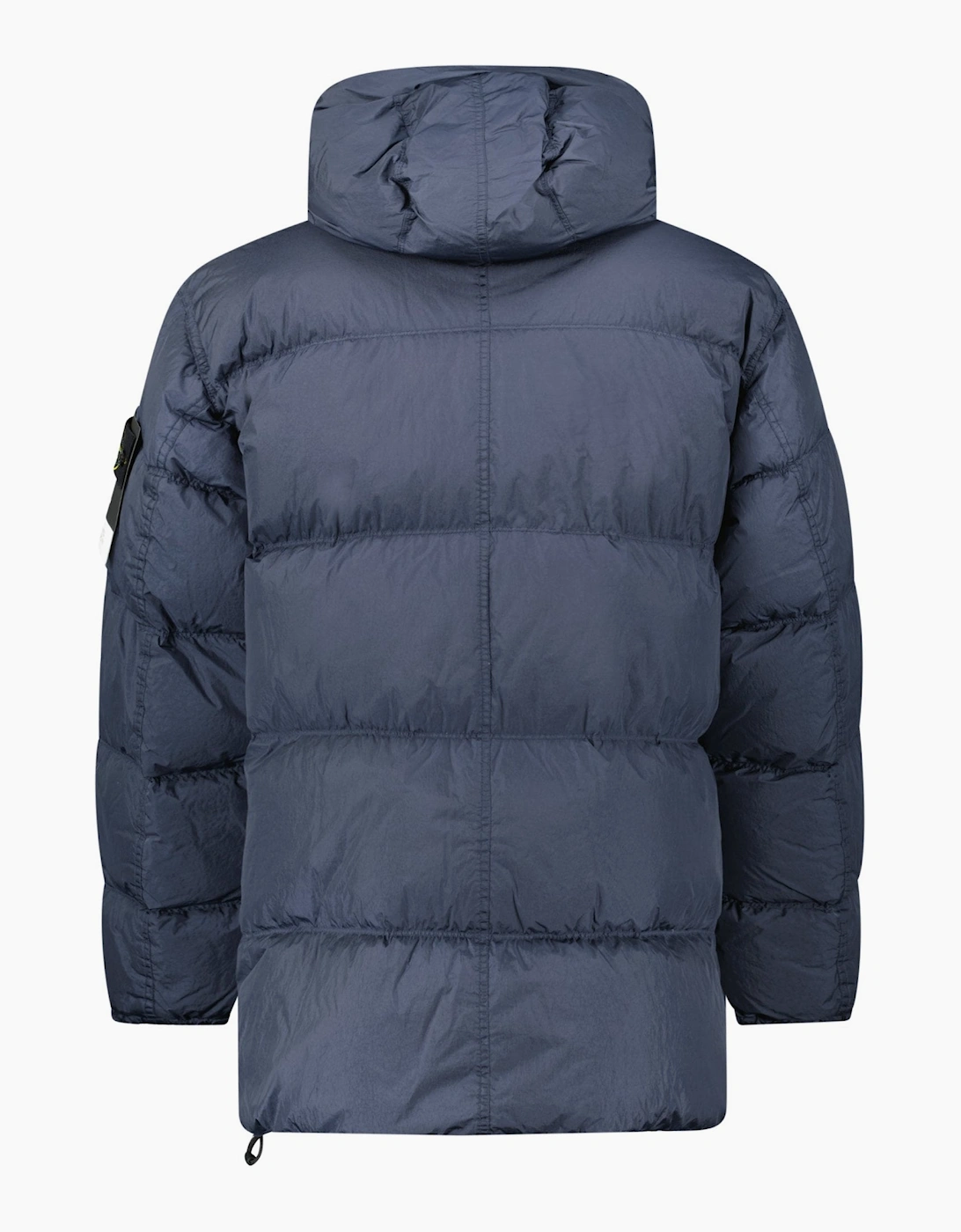 Stone Island Hooded Down Crinkle Reps NY Jacket in Navy