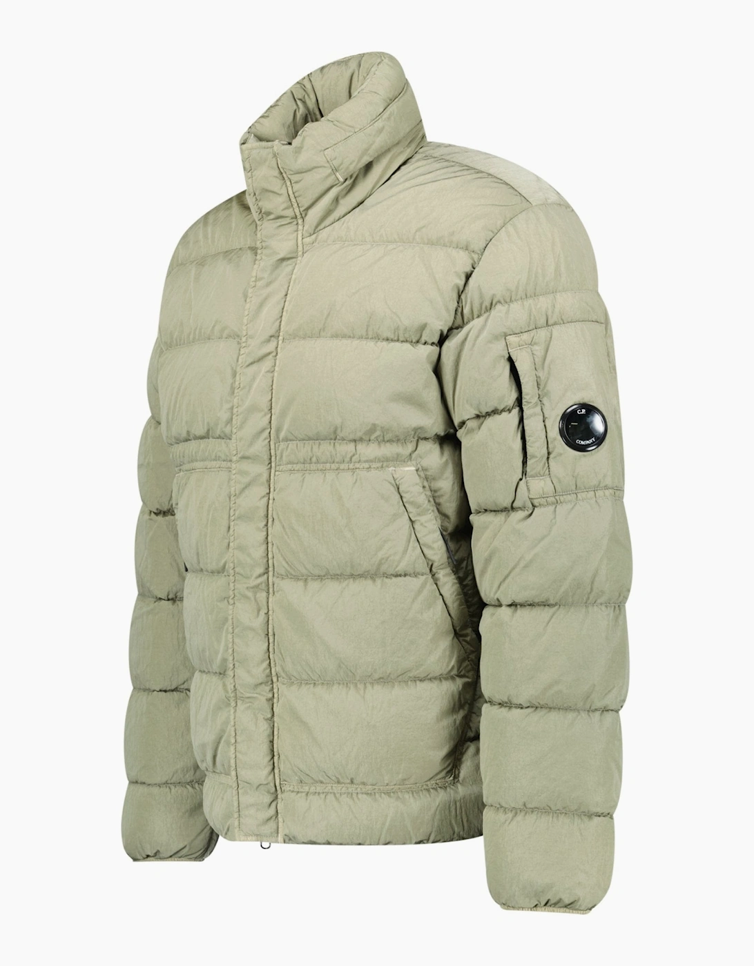 CP Company Chrome-R Down Jacket in Gunmetal Grey