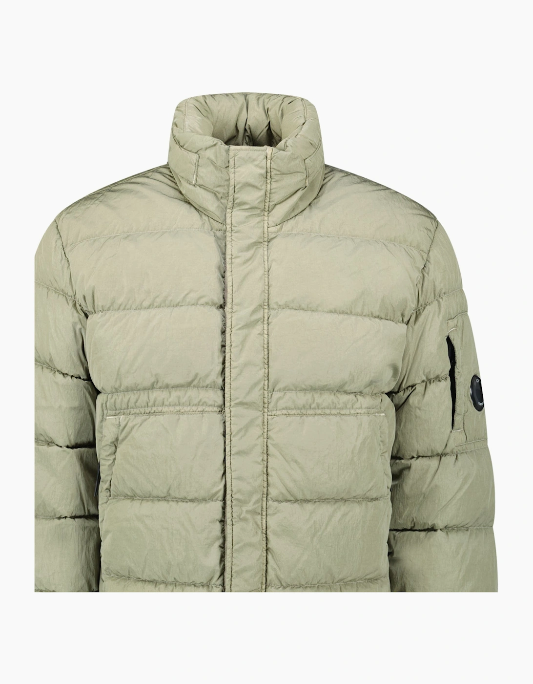 CP Company Chrome-R Down Jacket in Gunmetal Grey