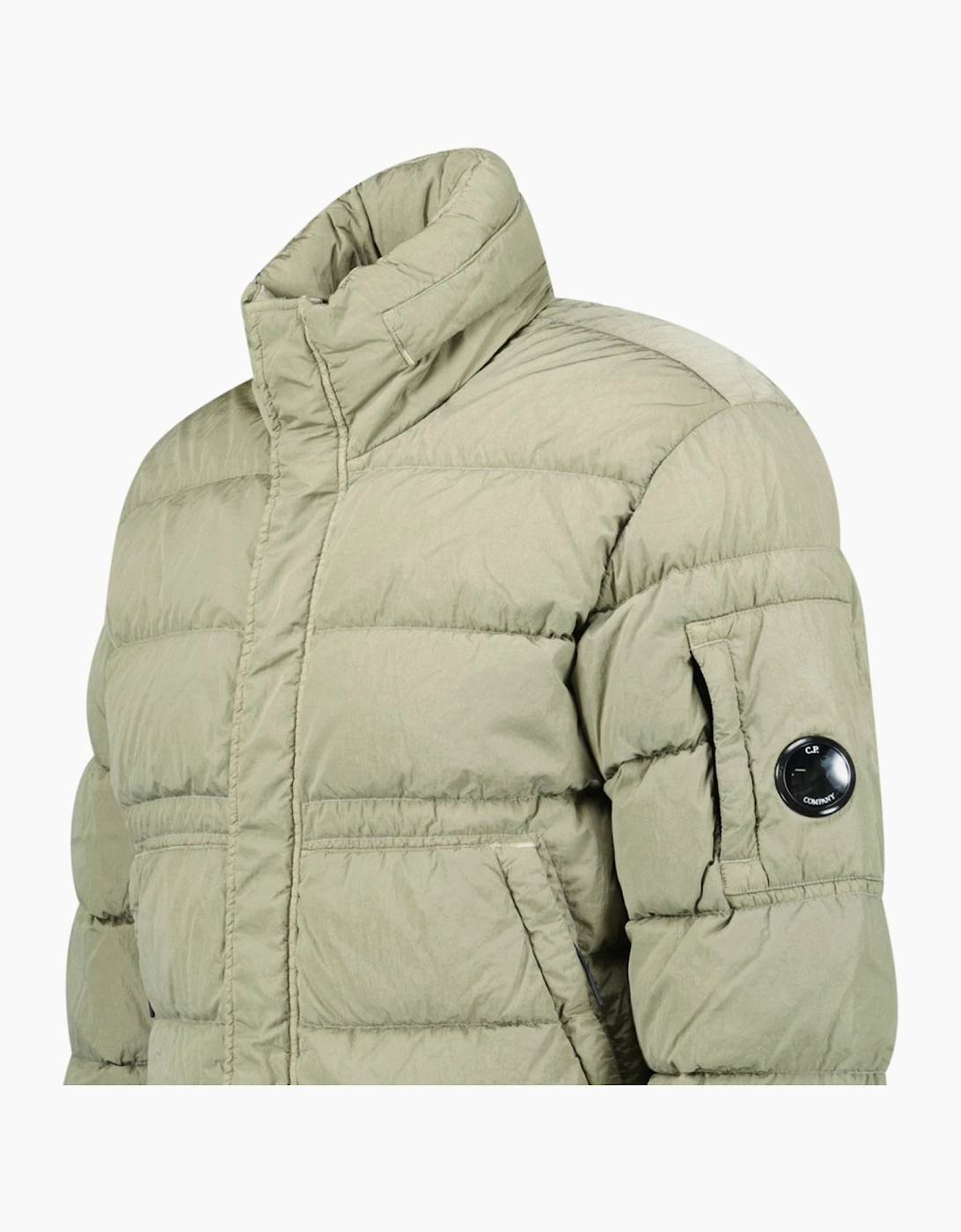 CP Company Chrome-R Down Jacket in Gunmetal Grey