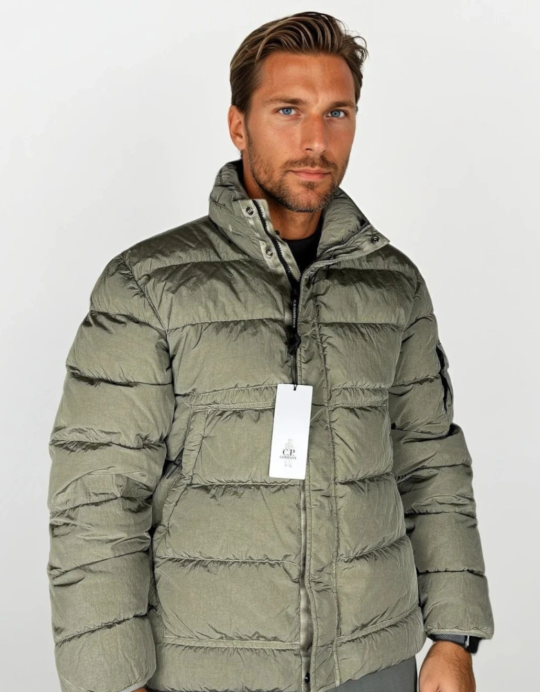 CP Company Chrome-R Down Jacket in Gunmetal Grey