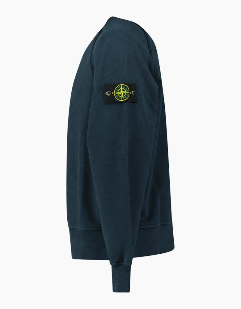 Stone Island Relaxed Fit Crewneck Sweatshirt Navy