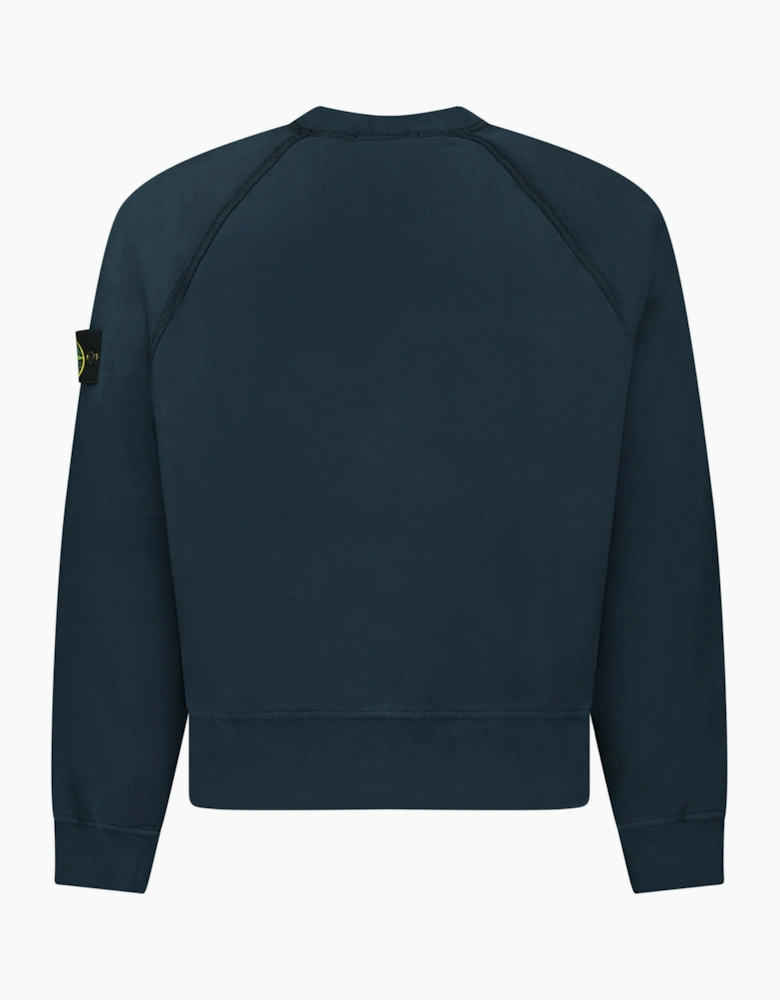 Stone Island Relaxed Fit Crewneck Sweatshirt Navy