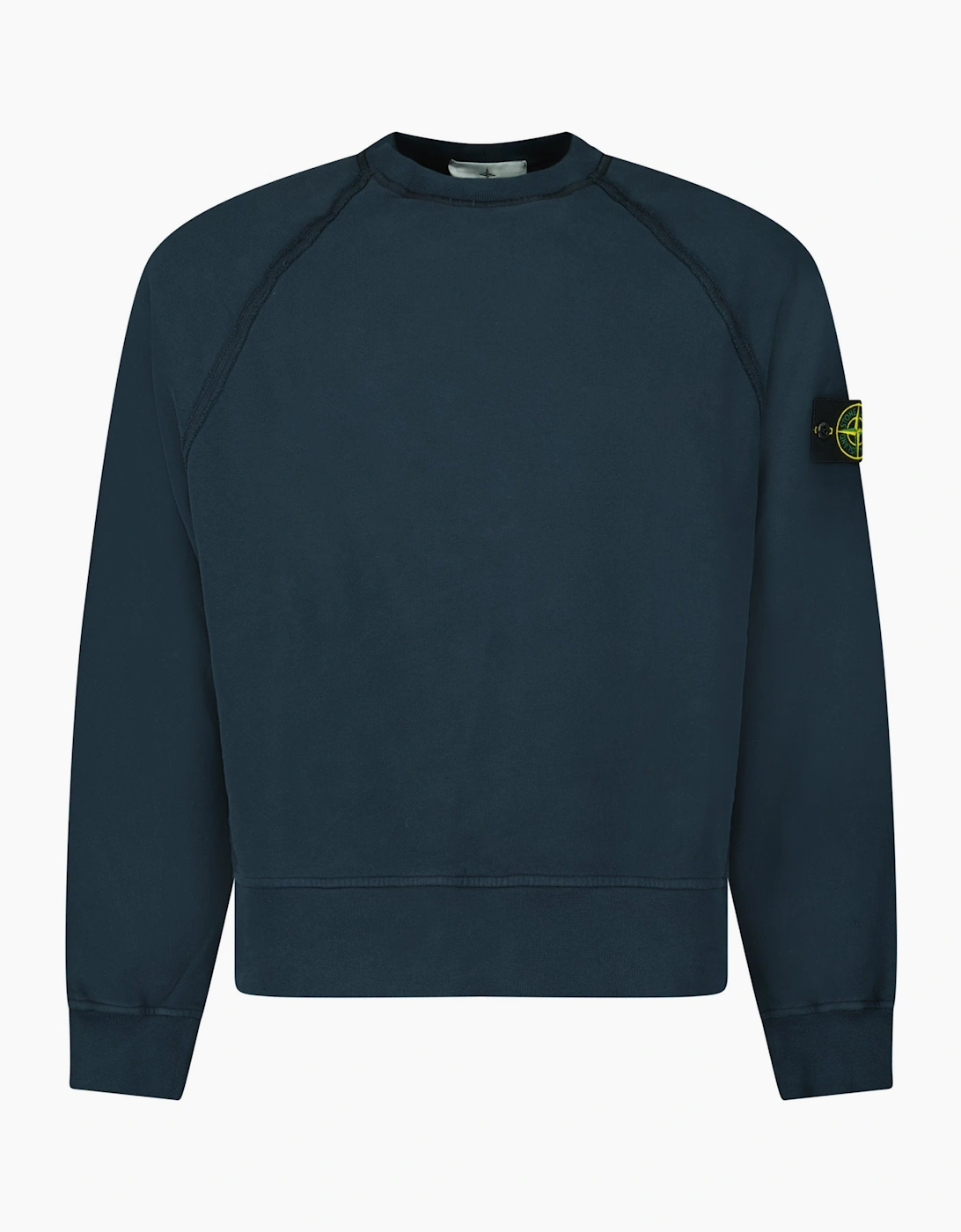 Stone Island Relaxed Fit Crewneck Sweatshirt Navy