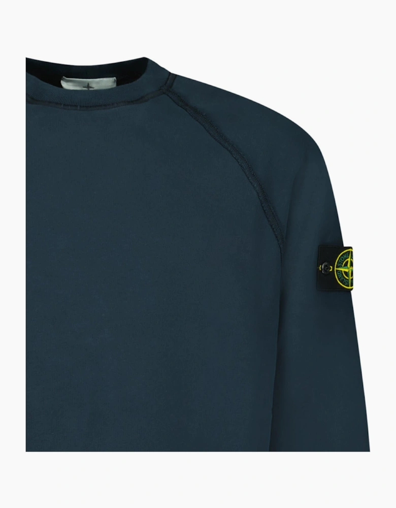 Stone Island Relaxed Fit Crewneck Sweatshirt Navy