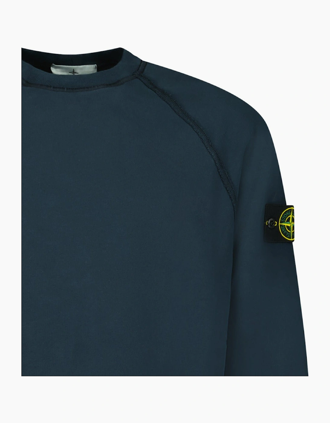 Stone Island Relaxed Fit Crewneck Sweatshirt Navy
