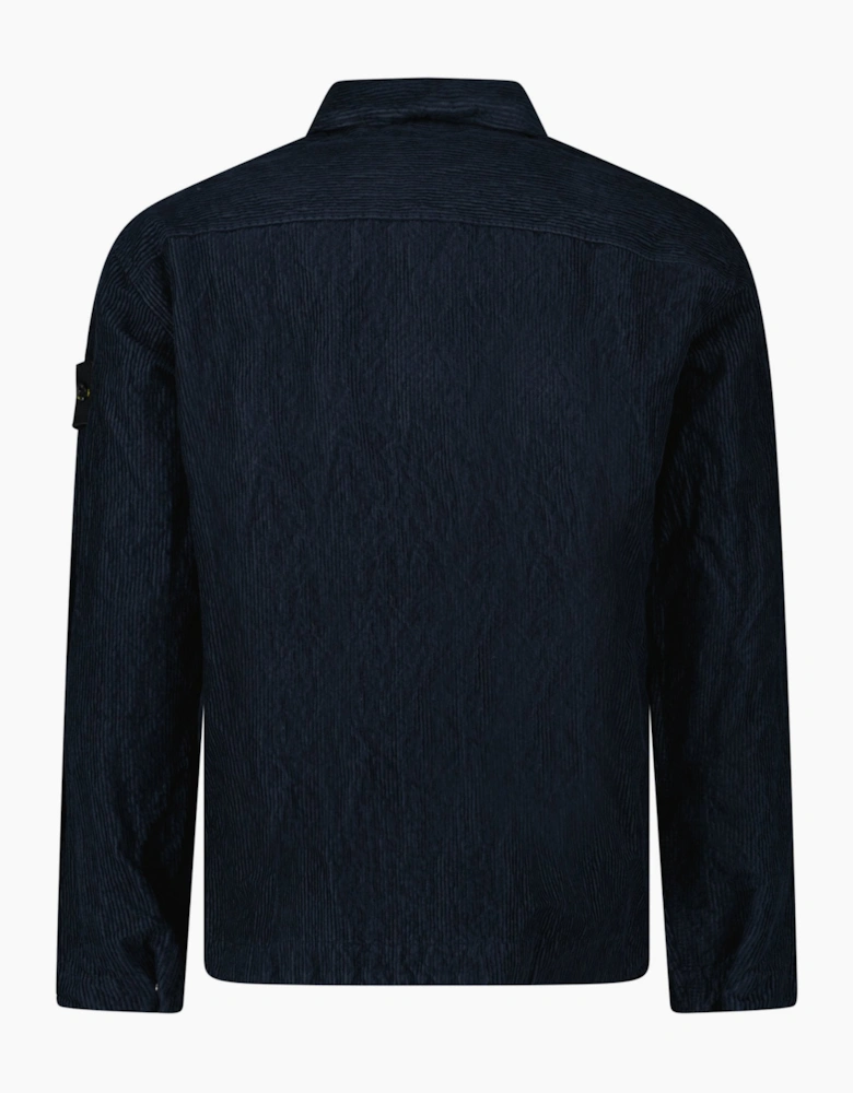 Stone Island Corduroy 500 TC Overshirt in Navy Blue