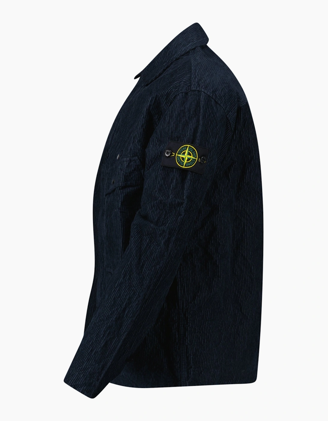 Stone Island Corduroy 500 TC Overshirt in Navy Blue