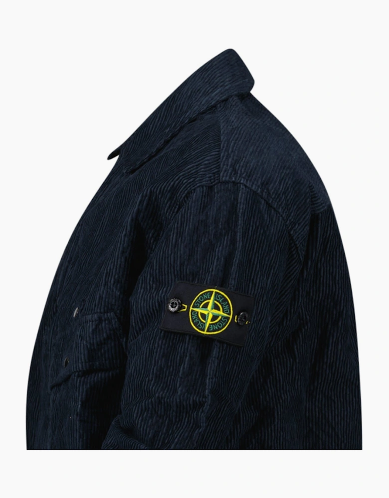 Stone Island Corduroy 500 TC Overshirt in Navy Blue