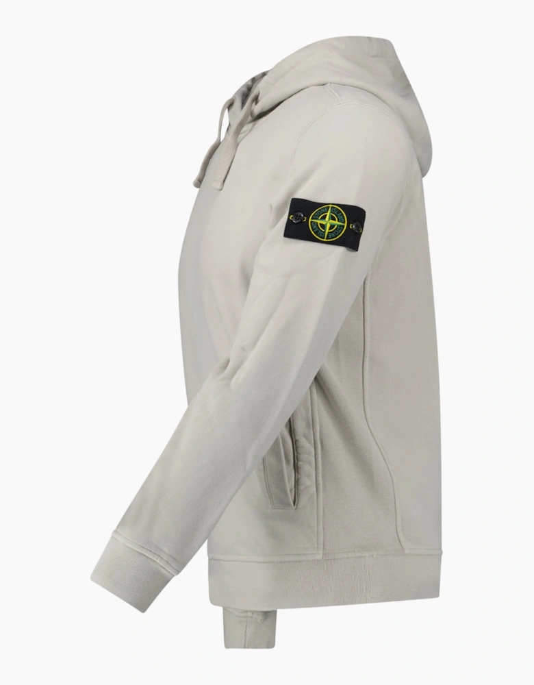 Stone Island Hooded Sweatshirt in Pearly Grey