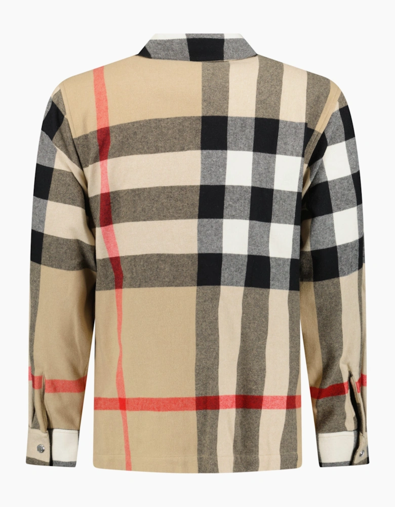 Burberry Clifden Check Overshirt in Archive Beige