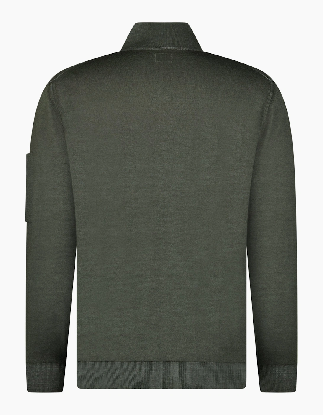 CP Company Merino Half-Zip Knitwear in Dark Shadow