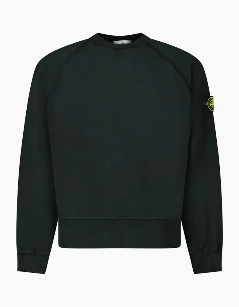 Stone Island Relaxed Fit Crewneck Sweatshirt Black