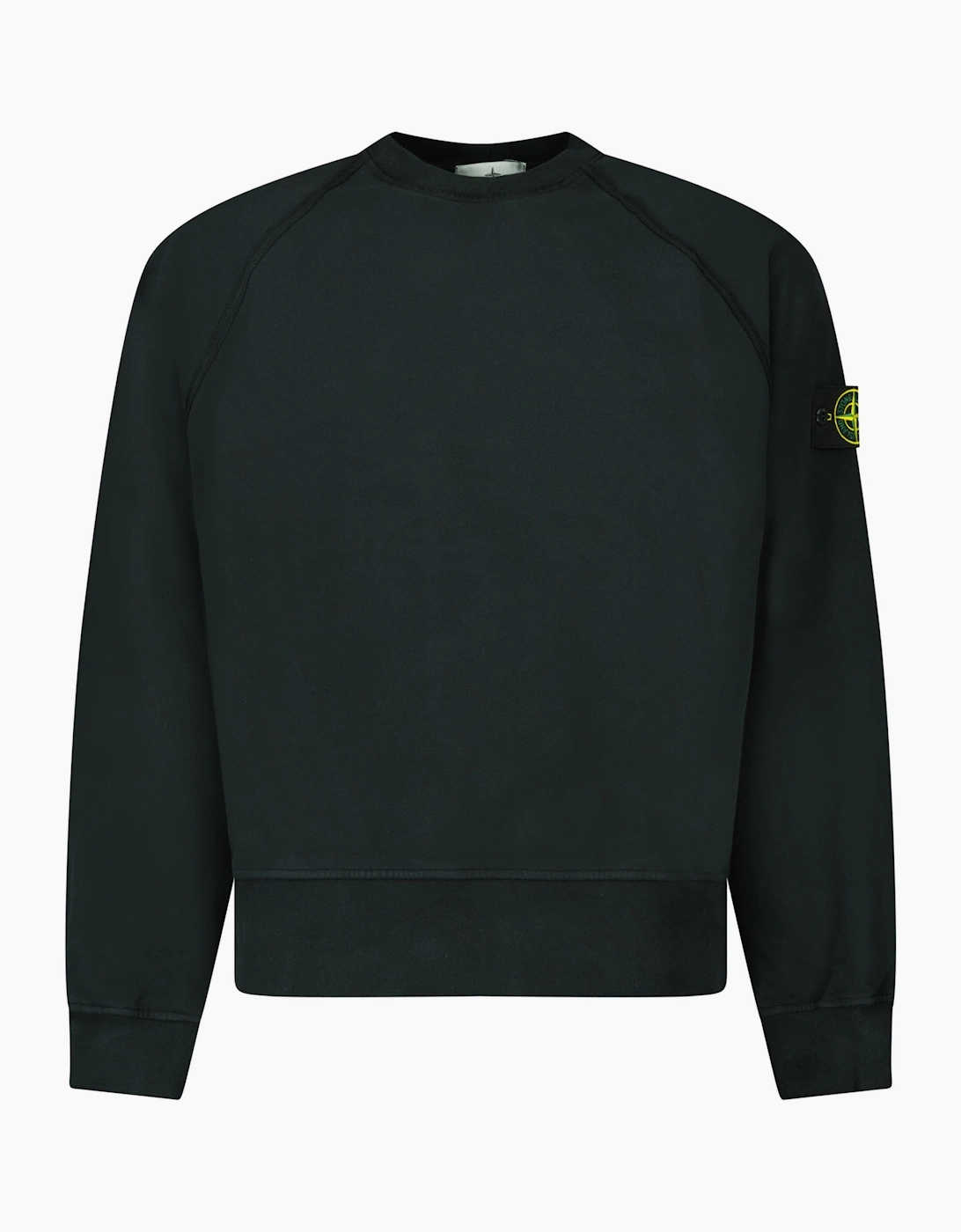 Stone Island Relaxed Fit Crewneck Sweatshirt Black