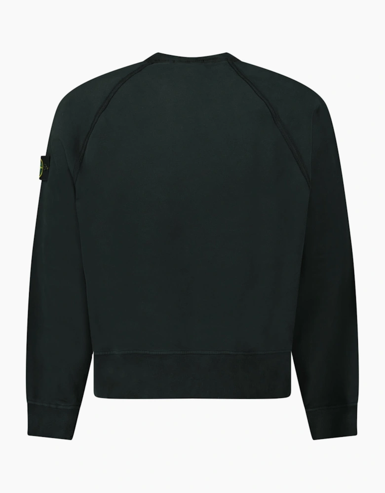 Stone Island Relaxed Fit Crewneck Sweatshirt Black