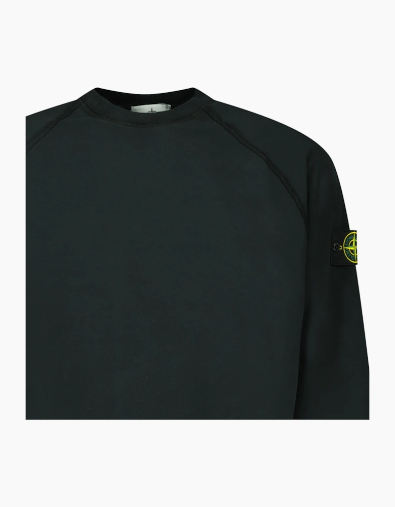 Stone Island Relaxed Fit Crewneck Sweatshirt Black