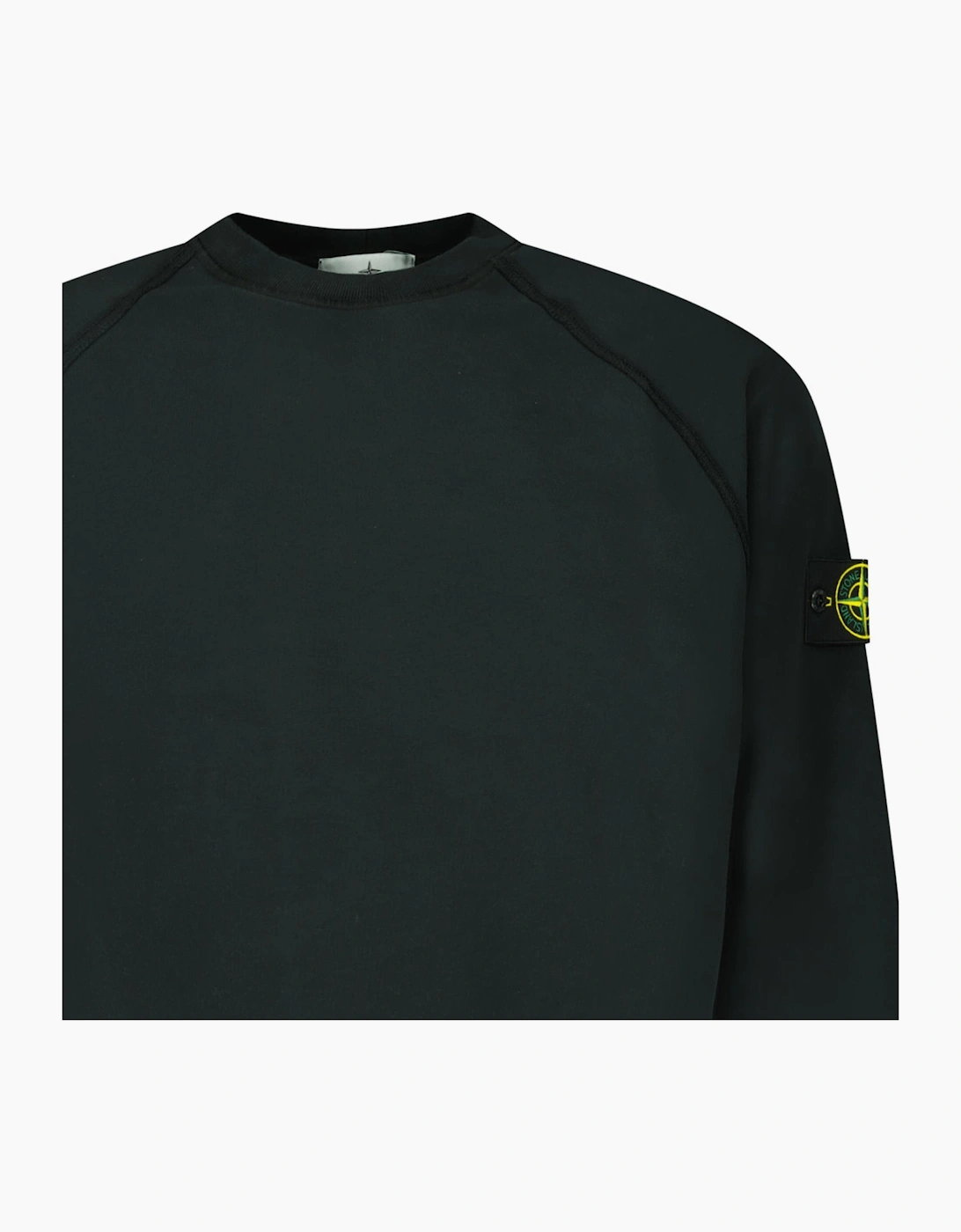 Stone Island Relaxed Fit Crewneck Sweatshirt Black