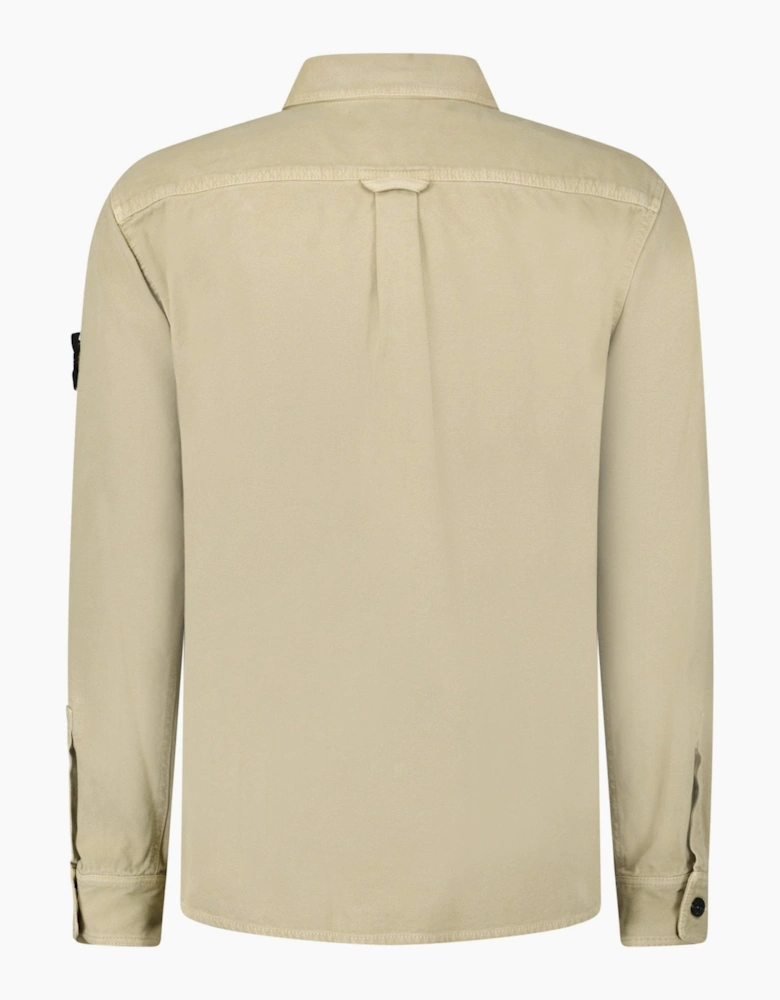 Stone Island Panama Cotton Overshirt in Desert Beige