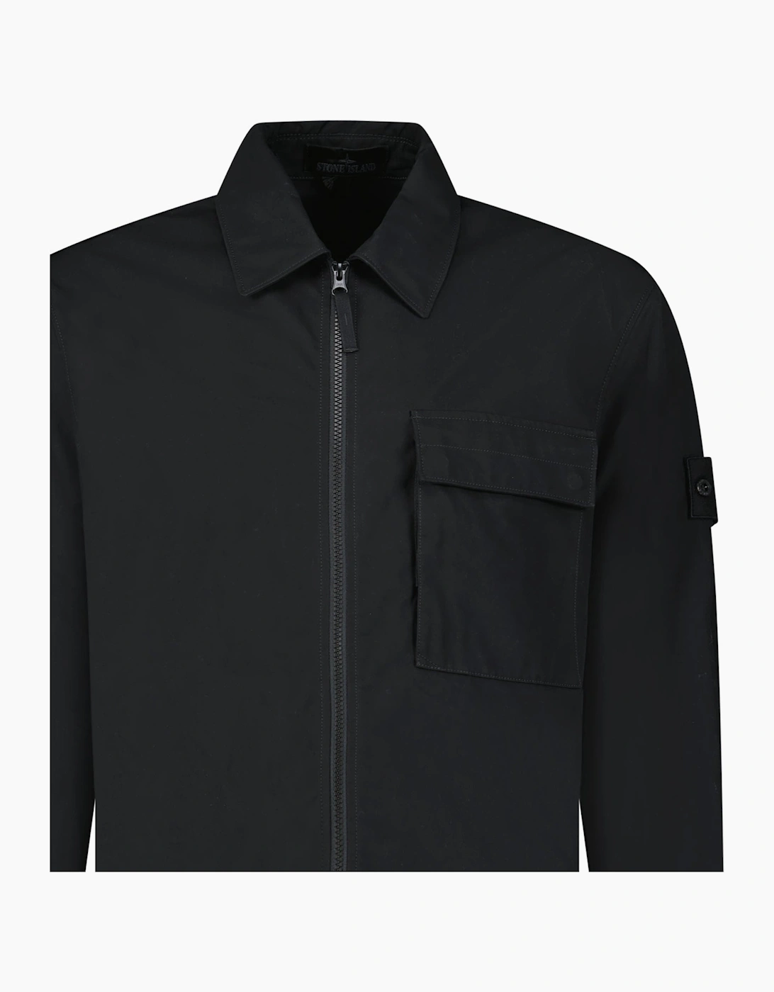 Stone Island Comfort-fit Overshirt Black