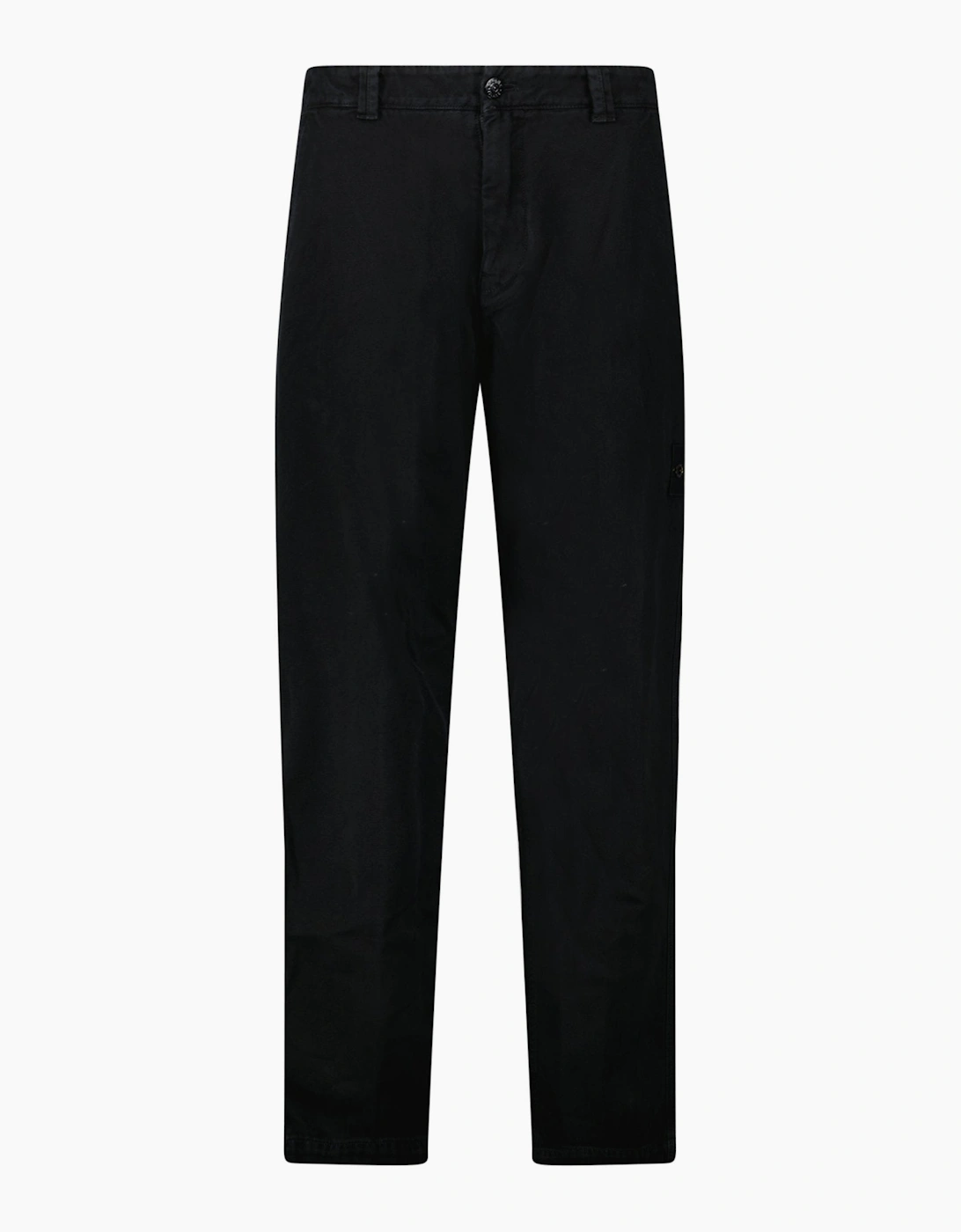 Stone Island’s Broken Twill ‘Old’ Effect Cargo Pants in Black