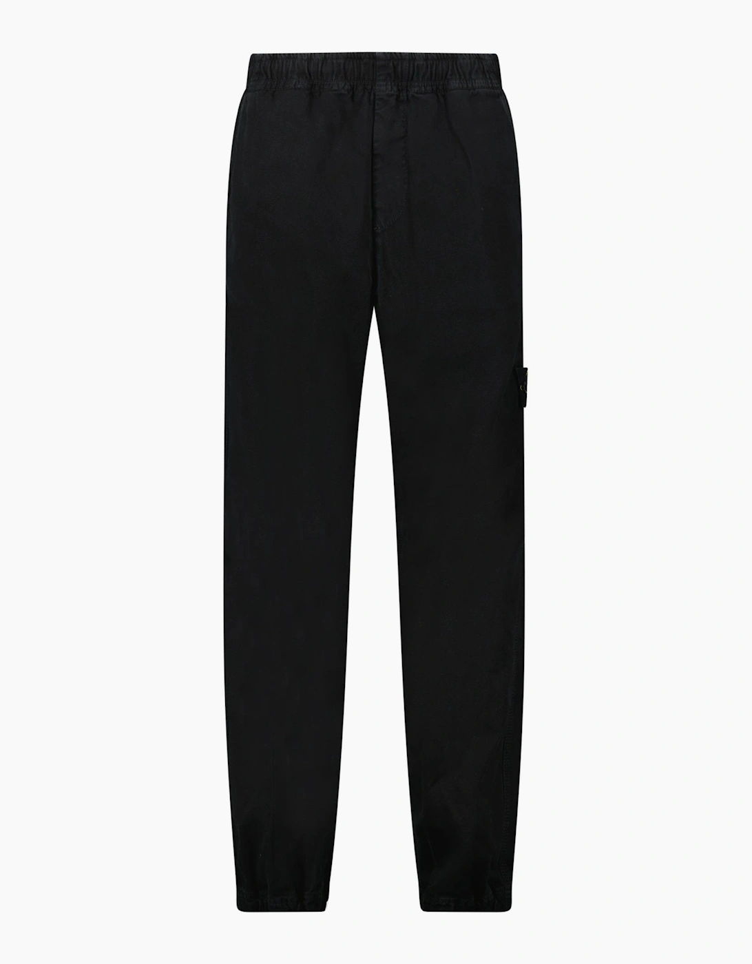 Stone Island Organic Panama Cotton 'Old' Effect Cargo Black