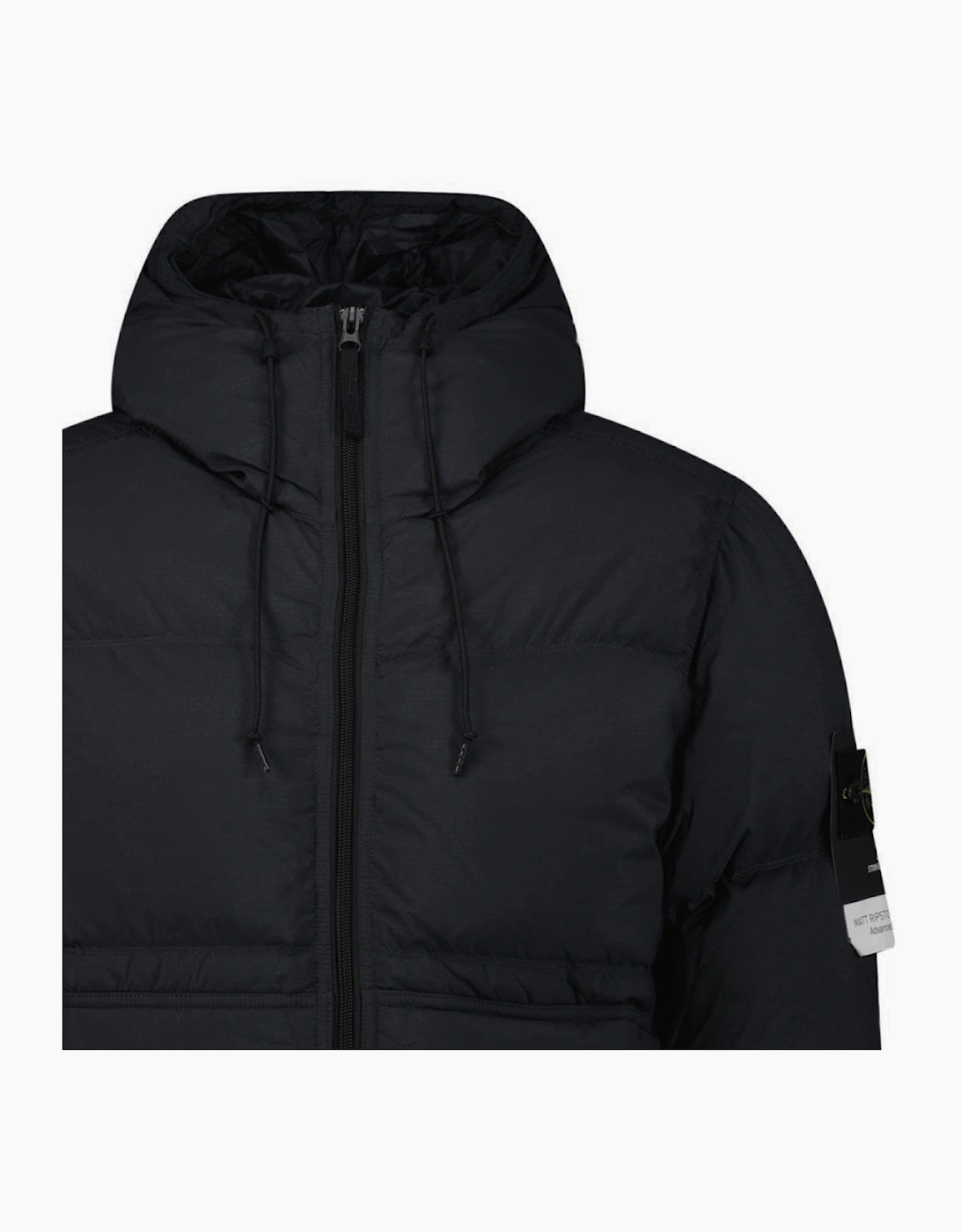 Stone Island Down Matte Ripstop Cordura® Advanced Fabric Parka in Black