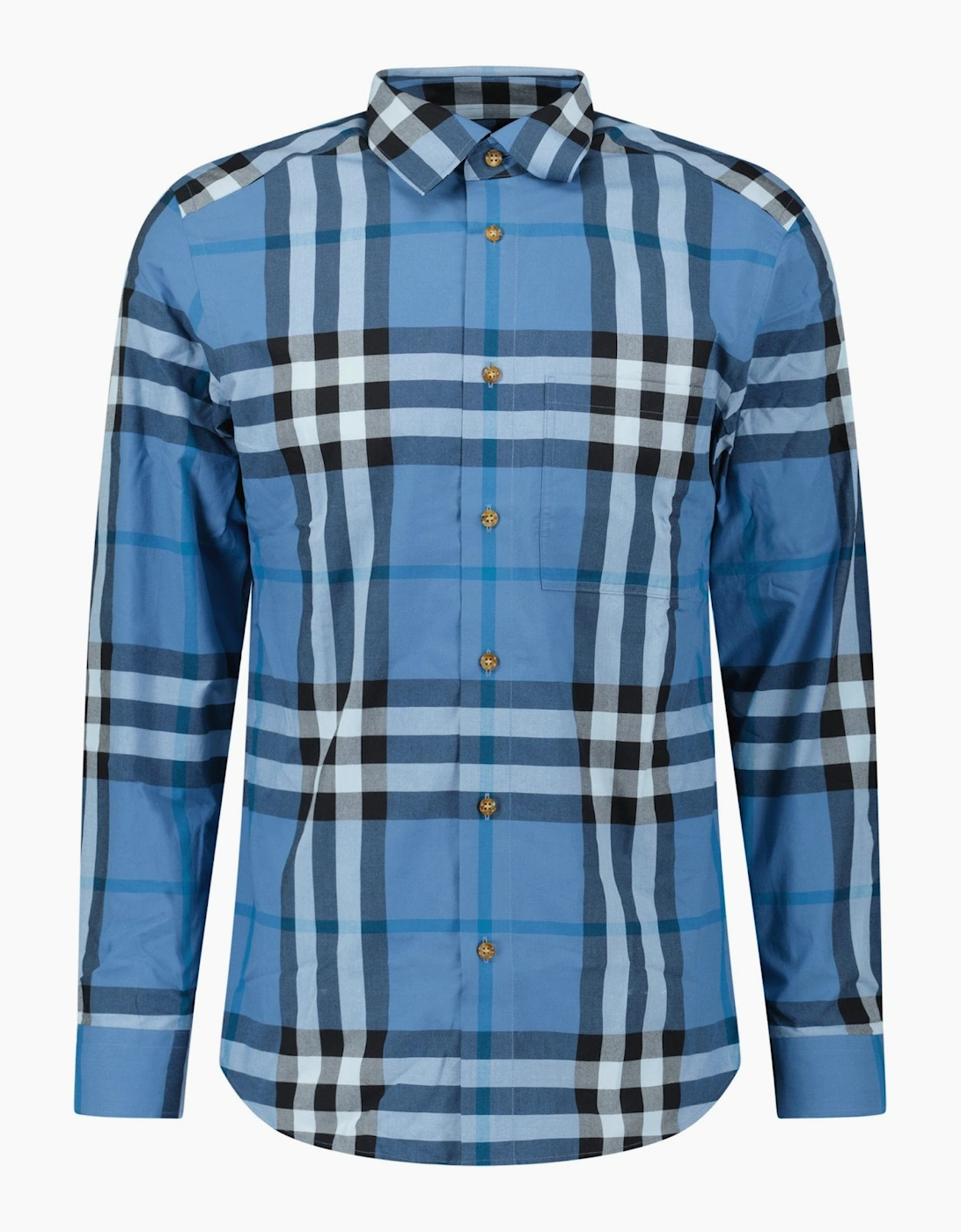 Burberry 'Claverdon' Check Shirt in Blue Jade, 5 of 4