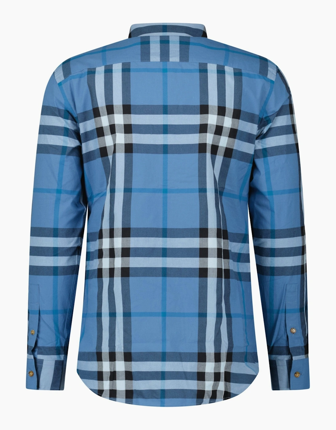 Burberry 'Claverdon' Check Shirt in Blue Jade
